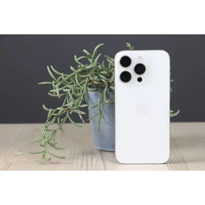 Újszerű iPhone 15 Pro 256 White Titanium US-8361