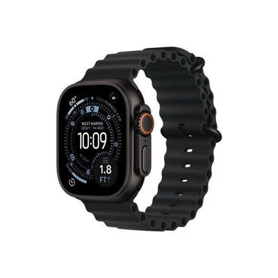Apple Watch Ultra 3 Cellular 49mm Black Titanium Case with Black Ocean Band