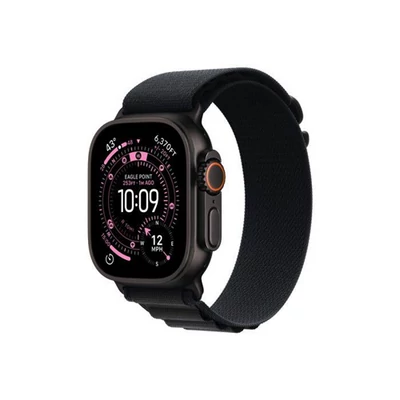 Apple Watch Ultra 3 Cellular 49mm Black Titanium Case with Black Alpine Loop - Medium
