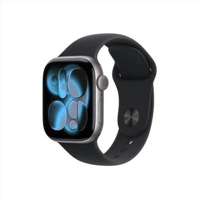 Apple Watch S11 Cellular 42mm Space Grey Aluminium Case with Black Sport Band - M/L