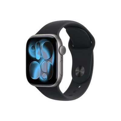 Apple Watch S11 Cellular 46mm Space Grey Aluminium Case with Black Sport Band - S/M