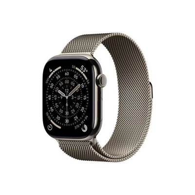 Apple Watch S11 Cellular 46mm Natural Titanium Case with Natural Milanese Loop - M/L