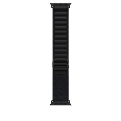 Apple Watch 49mm Loop:  Black Alpine Loop - Small - Black Titanium Finish