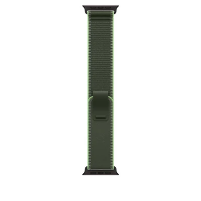 Apple Watch 49mm Loop:  Green/Neon Trail Loop - S/M - Black Titanium Finish