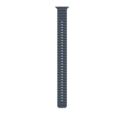 Apple Watch 49mm Band:  Anchor Blue Ocean Band Extension - Natural Titanium Finish