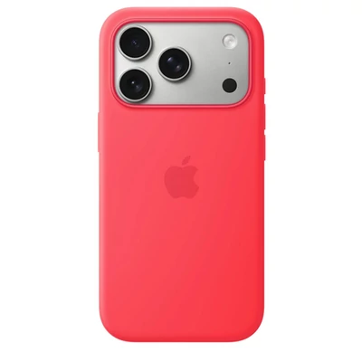 Apple iPhone 17 Pro Silicone Case with MagSafe - Bright Guava (SEASONAL)