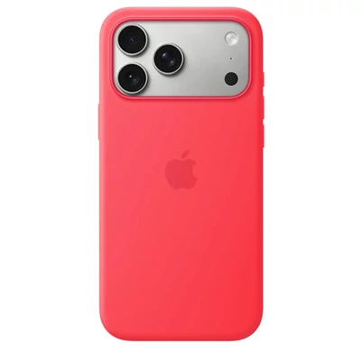 Apple iPhone 17 Pro Max Silicone Case with MagSafe - Bright Guava (SEASONAL)