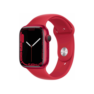 Apple Watch S7 GPS, 45mm (PRODUCT)RED Aluminium Case with (PRODUCT)RED Sport Band - Regular