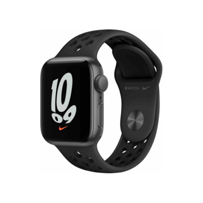 Apple Watch Nike SE (v2) GPS, 40mm Space Grey Aluminium Case with Anthracite/Black Nike Sport Band - Regular