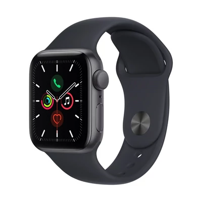 Apple Watch SE (v2) GPS, 44mm Space Grey Aluminium Case with Midnight Sport Band - Regular