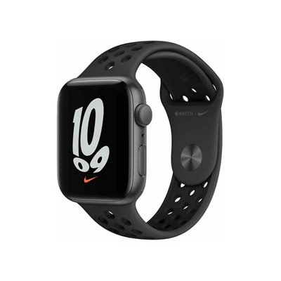 Apple Watch Nike SE (v2) GPS, 44mm Space Grey Aluminium Case with Anthracite/Black Nike Sport Band - Regular