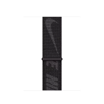 Apple Watch 41mm Nike Band:  Black Nike Sport Loop - Regular