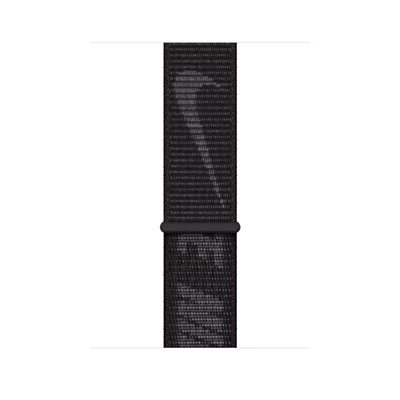 Apple Watch 45mm Nike Band:  Black Nike Sport Loop - Regular