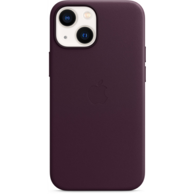 Apple iPhone 13 mini Leather Case with MagSafe - Dark Cherry  (Seasonal Fall 2021)