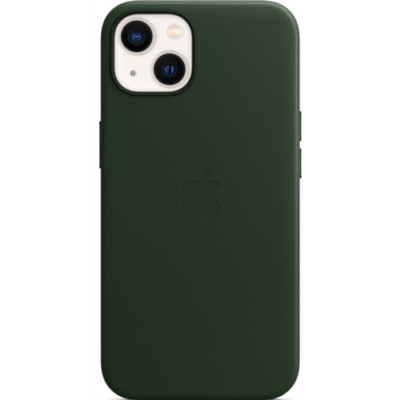 Apple iPhone 13 Leather Case with MagSafe - Sequoia Green  (Seasonal Fall 2021)