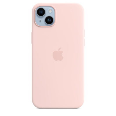 Apple iPhone 14 Plus Silicone Case with MagSafe - Chalk Pink
