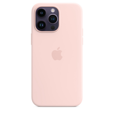 Apple iPhone 14 Pro Max Silicone Case with MagSafe - Chalk Pink