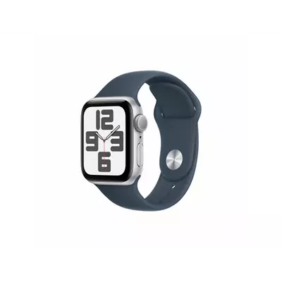 Apple Watch SE3 GPS 40mm Silver Alu Case w Storm Blue Sport Band - M/L