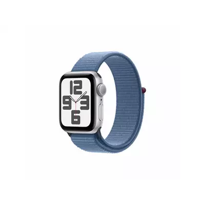 Apple Watch SE3 GPS 40mm Silver Alu Case w Winter Blue Sport Loop