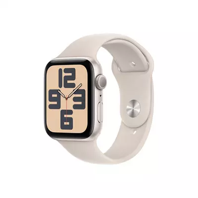 Apple Watch SE3 GPS 44mm Starlight Alu Case w Starlight Sport Band - S/M