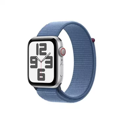 Apple Watch SE3 Cellular 44mm Silver Alu Case w Winter Blue Sport Loop