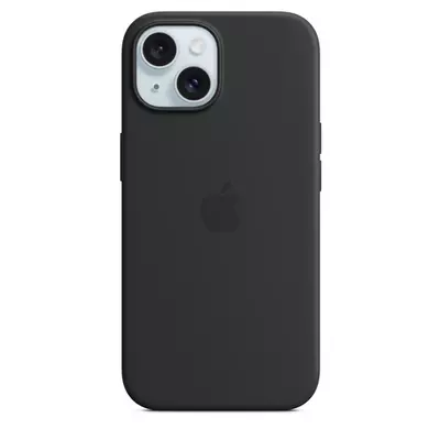 Apple iPhone 15 Silicone Case w MagSafe - Black