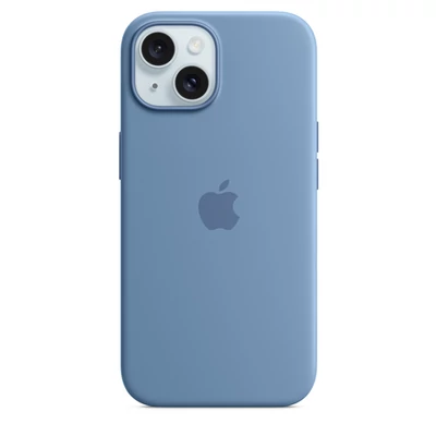 Apple iPhone 15 Silicone Case w MagSafe - Winter Blue