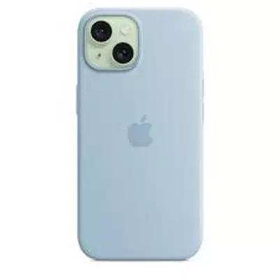 Apple iPhone 15 Silicone Case with MagSafe - Light Blue