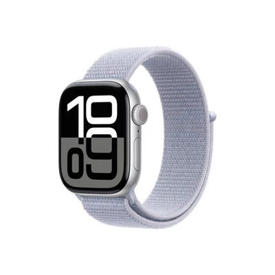 Apple Watch S10 GPS 42mm Silver Alu Case with Blue Cloud Sport Loop