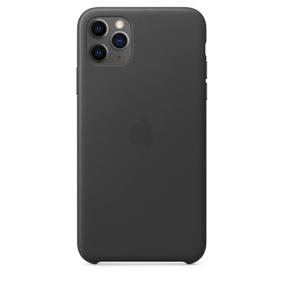 iPhone 11 Pro Max Leather Case - Black