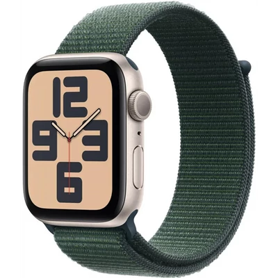 Apple Watch SE2 v3 GPS 40mm Starlight Alu Case with Lake Green Sport Loop