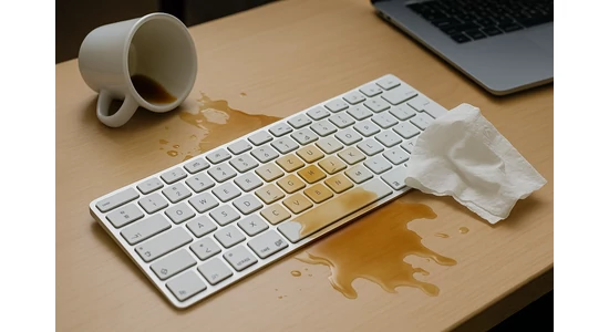 „Csak egy kávé volt…” – amikor a Magic Keyboard fürdőruhát kap
