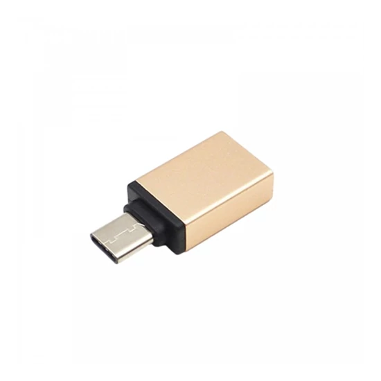 USB-C 3.1 Type-C - USB 3.0 OTG adapter, arany