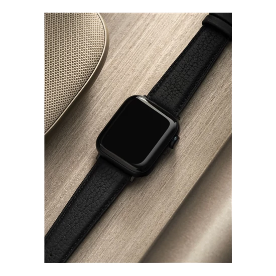 Xpro smartwatch band fekete bőr hosszú 42/44mm