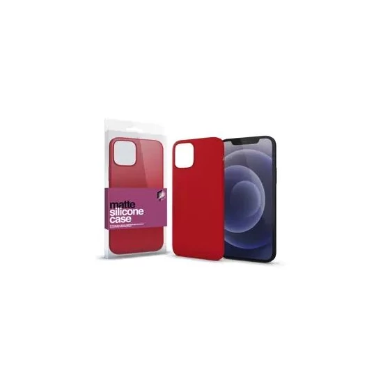 XPRO™ Szilikon matte tok ultravékony korall piros Apple iPhone 13 Mini készülékhez