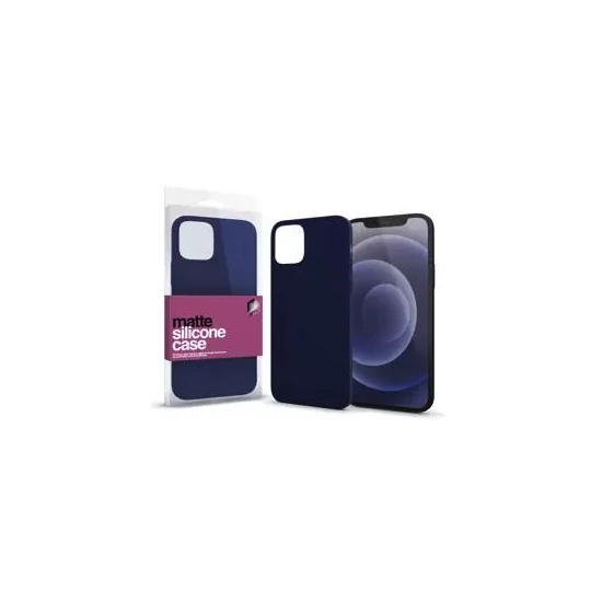 XPRO™ Szilikon matte tok ultravékony sötétsötétkék Apple iPhone 13 Mini készülékhez