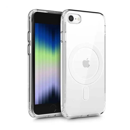 TP iPhone 7/8/SE átlátszó Magsafe tok