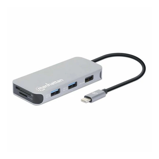 Manhattan USB-C Dock / Card reader, Ethernet, HDMI, USB-A (x3) and USB-C