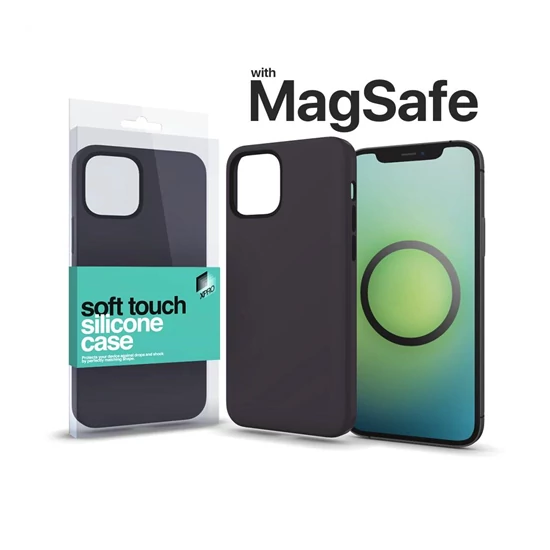 MagSafe rögzítésű Soft Touch Szilikon tok Apple Iphone 16 Pro Max