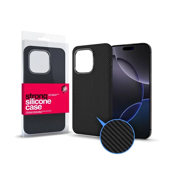 CarbonSkin Magsafe tok iPhone 13 Pro Max - fekete