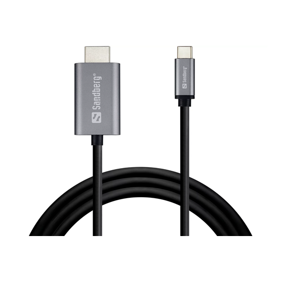 USB-C to HDMI Cable 2M USB-C to HDMI Cable 2M, 2 m, MPN: 136-21, Sandberg