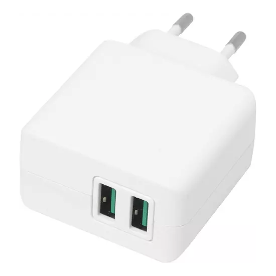 eStuff Home Charger 2 USB 4,8A, 24W