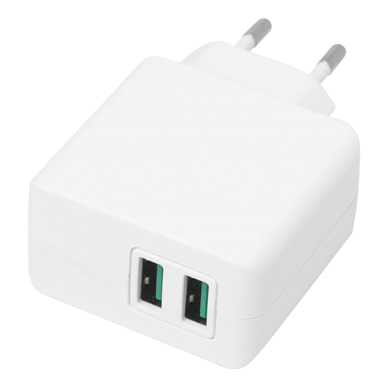 eStuff Home Charger 2 USB 4,8A, 24W