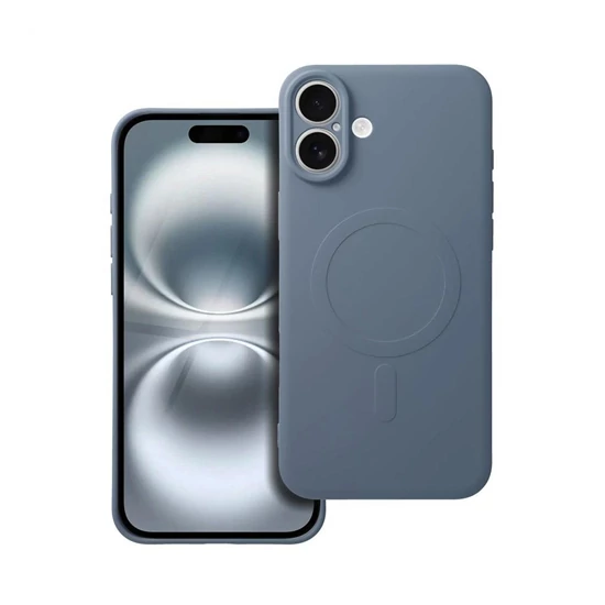 Silicone Mag Cover tok MagSafe kompatibilis iPhone 17 világoskék