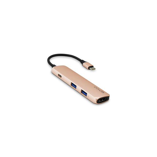 Epico USB Type-C HUB 4K HDMI gold/black
