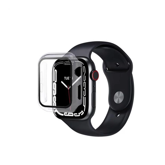eSTUFF Titan Shield Full Body Screen Protector for Apple Watch Series 9/8/7 45 mm - Clear