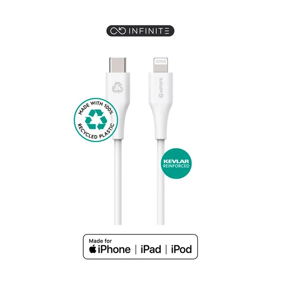 eSTUFF INFINITE USB-C to Lightning töltő/ adatkábel 3M