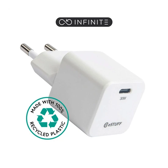 eSTUFF INFINITE USB-C Charger 30W GaN. USB-C