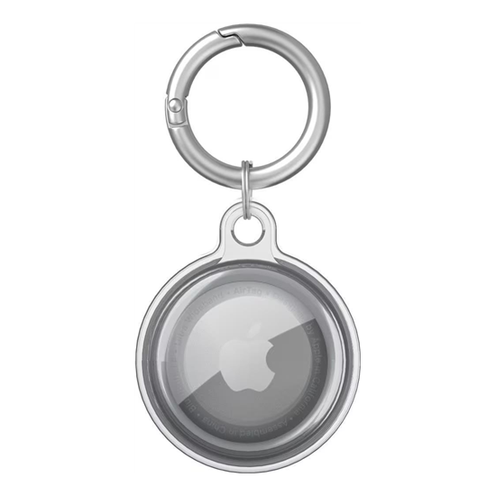 eStuff AirTag Keyring TPU, Black