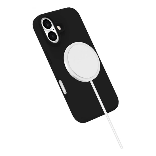 eSTUFF iPhone 17 INFINITE ROME Magnetic Silicone Cover - Black